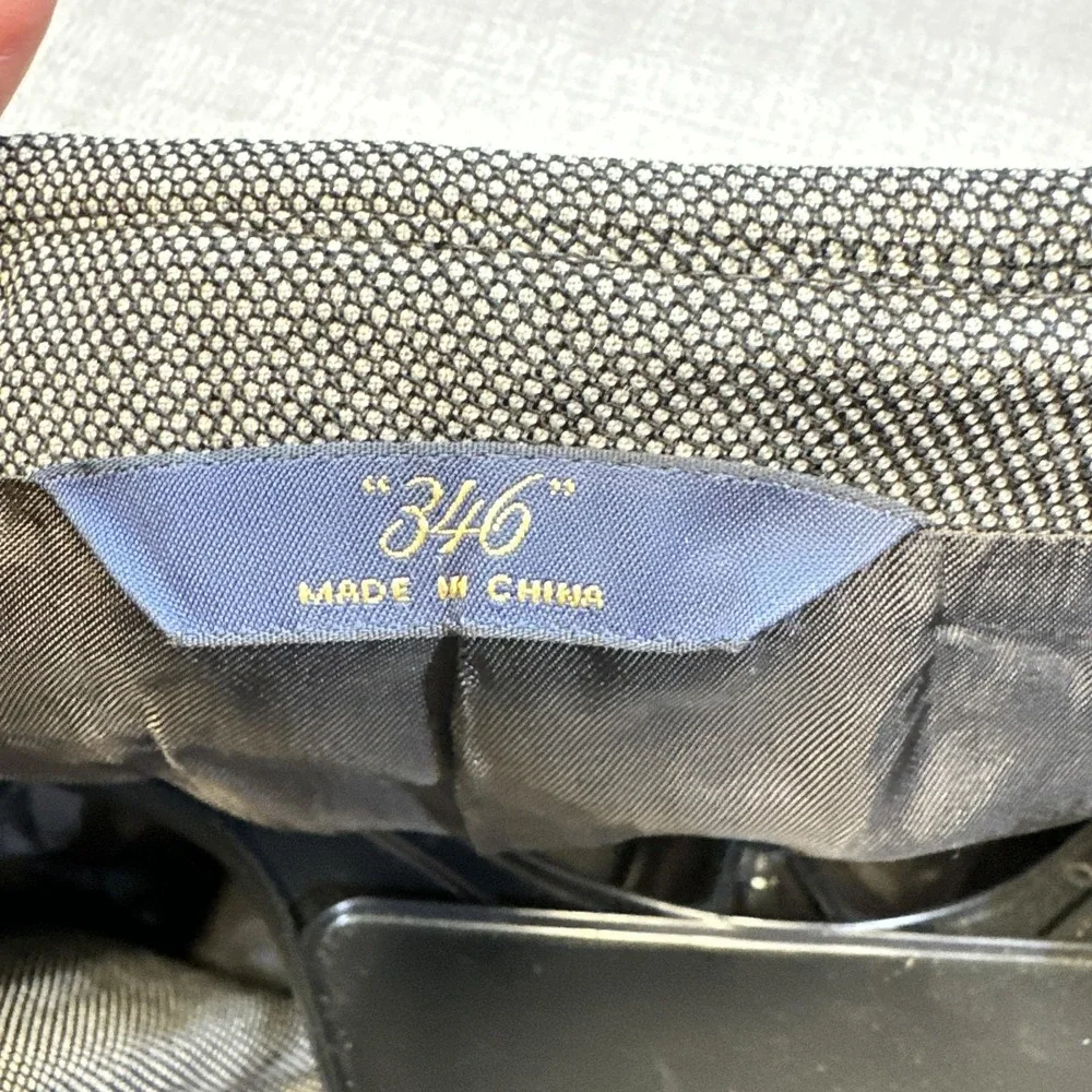 Brooks Brothers 346 Blazer Mens 41R Gray‎ Stretch Wool Sport Coat Jacket Lined
